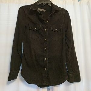 Topshop moto button down
